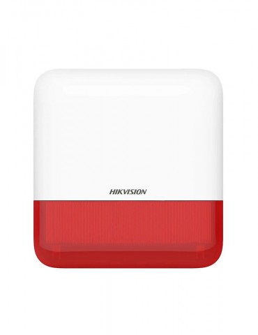 [DS-PS1-E-WE] HIKVISION AX PRO Sirena Externa Inalámbrica rojo