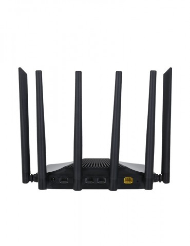 DAHUA Gigabit Wireless Enrutador Dual Banda Inalámbrico 6 x Antena, vista trasera