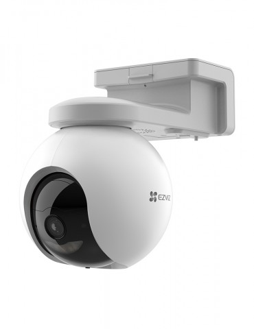 [HB8 4MP] EZVIZ Cámara Wifi Con Paneo e Inclinación Alimentada Por Batería, vista frontal derecha