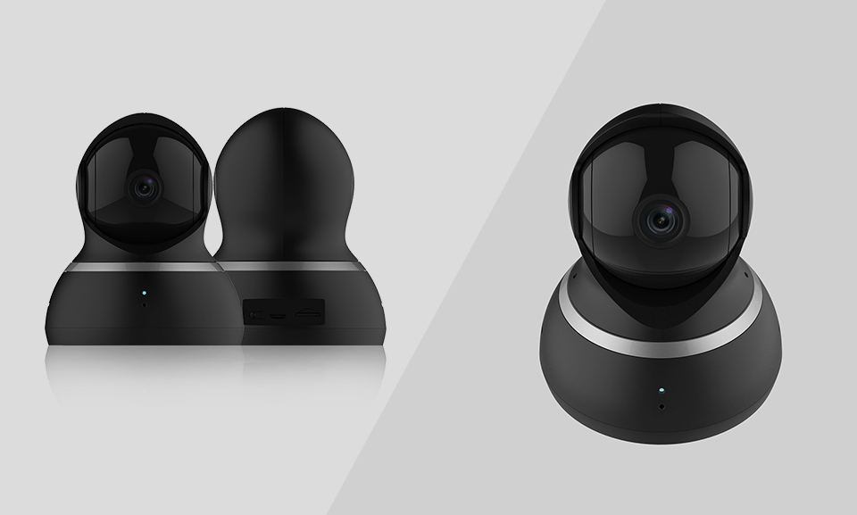 Diseño elegante de cámaras IP Yi H20 en negro